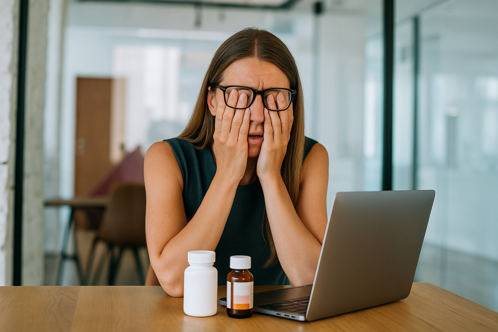 Frustrated woman looking for answers